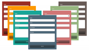 Pure CSS3 and HTML web form design