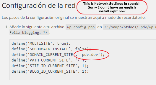 multisite migratian change url settings in htaccess